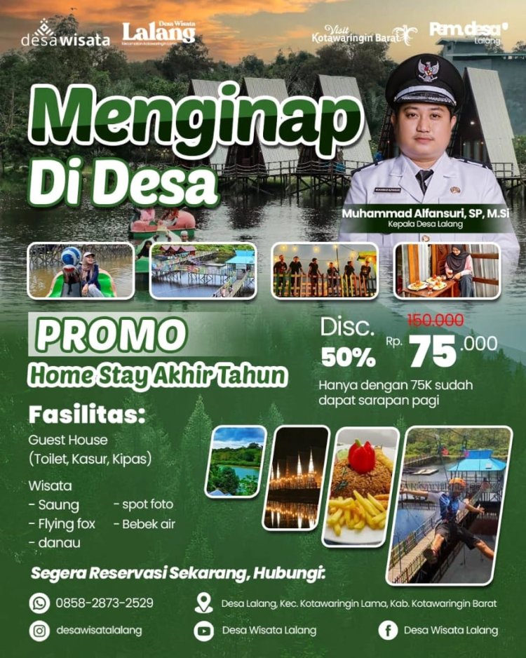 Viral !!!, Promo Wisata Danau Limau di Desa Lalang Kalimantan Tengah