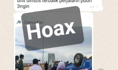 Hoaks Mobil Dinsos Kobar Terbalik Di Jembatan Kotawaringin, Ini Faktanya