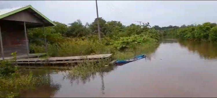 Desa Rungun Menambah Daftar Desa Yang Terisolir Karena Banjir
