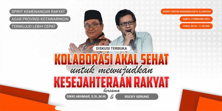 Mendukung Terwujud Provinsi Kotawaringin,Rocky Gerung Kembali Mengunjungi Pangkalan Bun